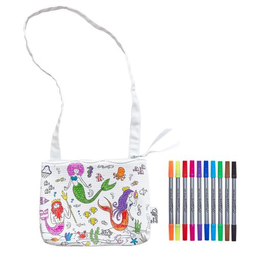 Colour-in Crossbody Bag – Mermaid