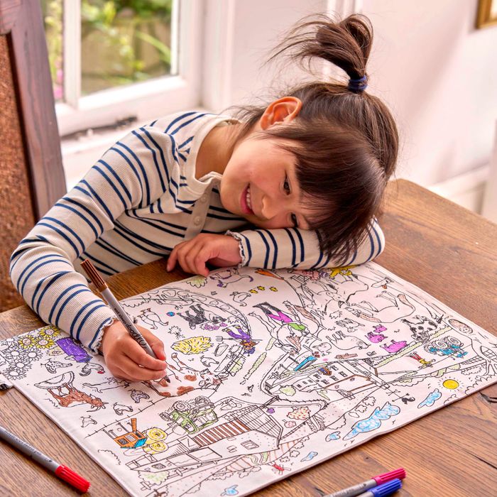 NEW: Colour-in Placemat - Farmyard