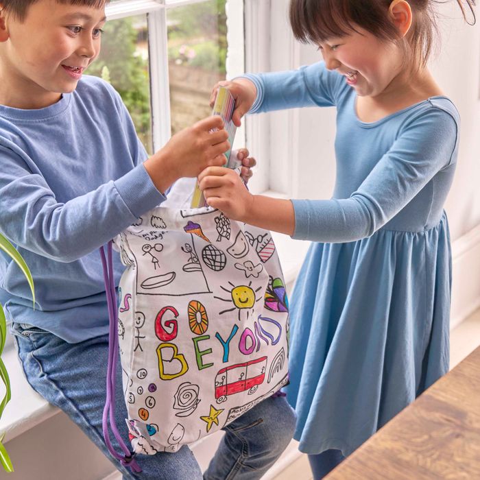 NEW: Colour-in Backpack – 'Pack Up Your Troubles' (Charity)