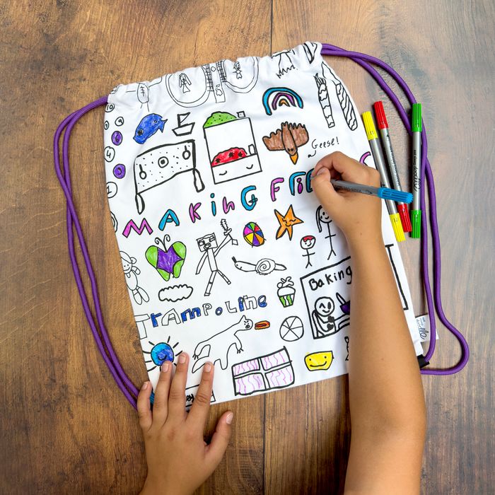 NEW: Colour-in Backpack – 'Pack Up Your Troubles' (Charity)
