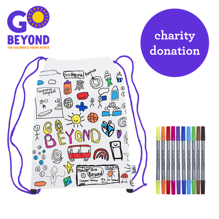 NEW: Colour-in Backpack – 'Pack Up Your Troubles' (Charity)