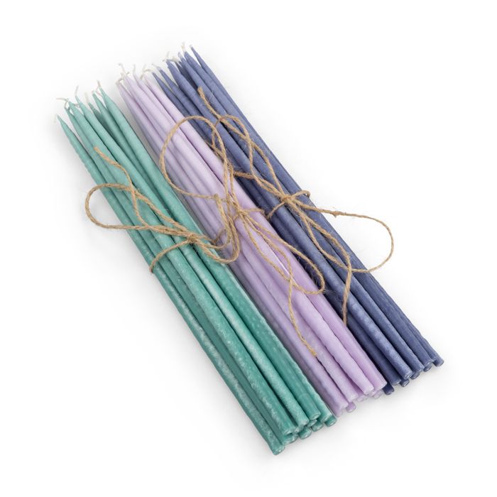 Thin Tall Colourful Eco Candles