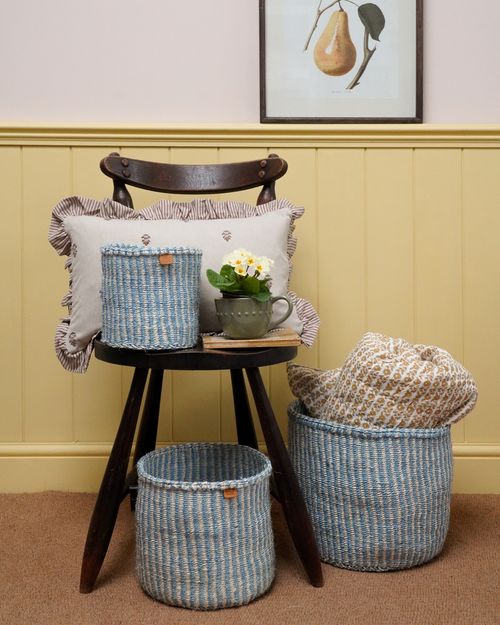 Striped Colourful Storage Baskets 