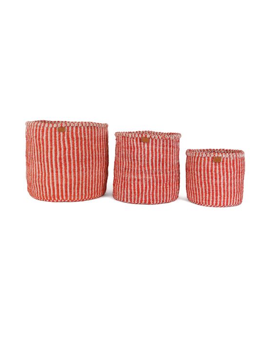 Striped Colourful Storage Baskets 