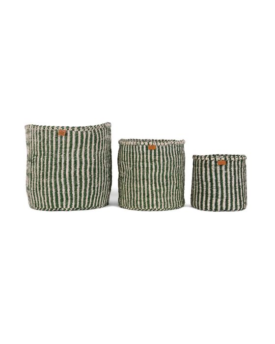 Striped Colourful Storage Baskets 
