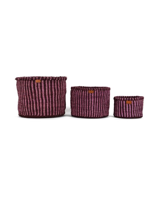 Striped Colourful Storage Baskets 
