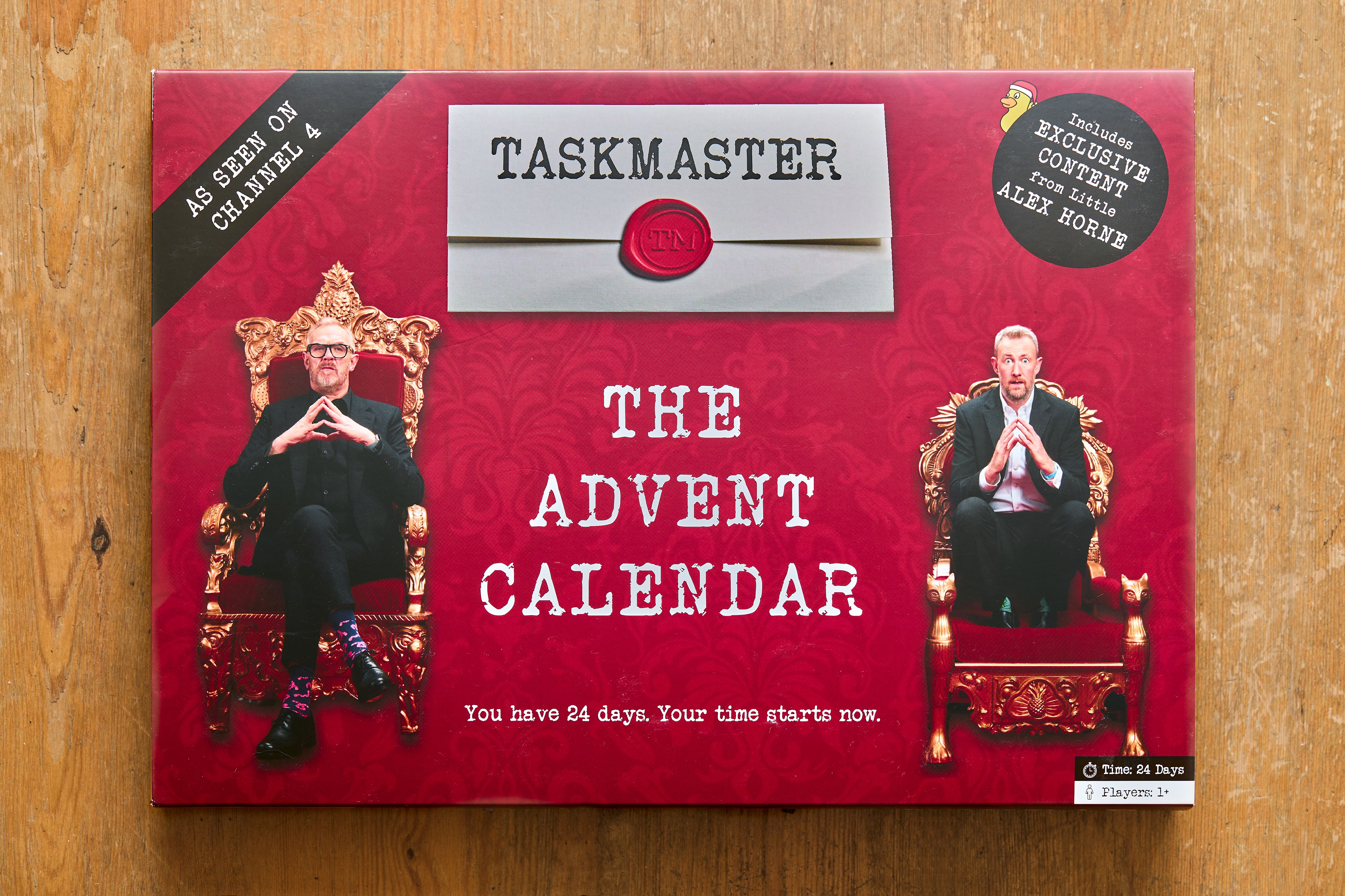 Taskmaster Calendar The Taskmaster Advent Calendar - Perfect for Christmas 2025 - Retail ...