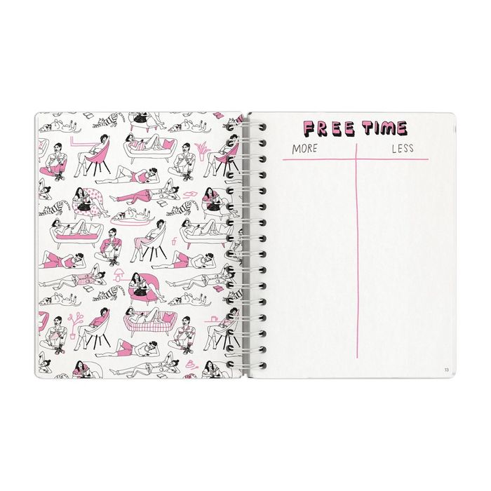 Em & Friends Julia Rothman More / Less Journal Guided Journal : A List-Making Journal to Help You Figure Out What