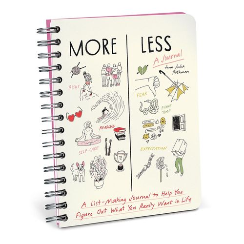 Em & Friends Julia Rothman More / Less Journal Guided Journal : A List-Making Journal to Help You Figure Out What