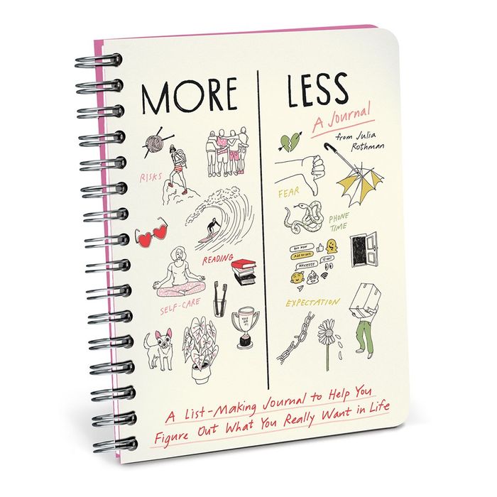 Em & Friends Julia Rothman More / Less Journal Guided Journal : A List-Making Journal to Help You Figure Out What
