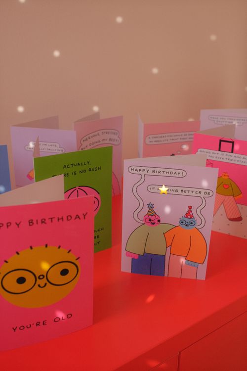 Orange Juice For Dinner Greetings Cards