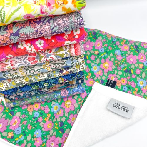 Liberty fabric face cloths