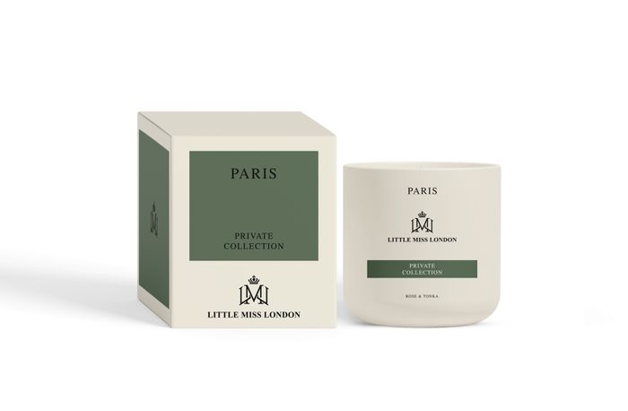 Little Miss London PARIS Candle Rose & Tonka 430g