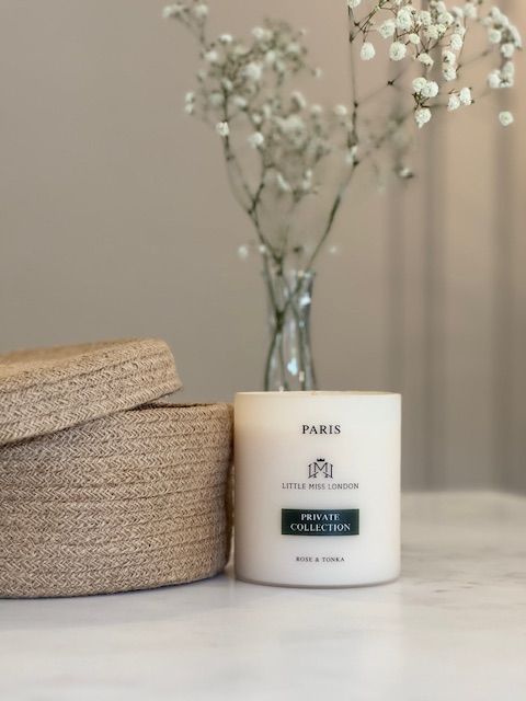 Little Miss London PARIS Candle Rose & Tonka 430g