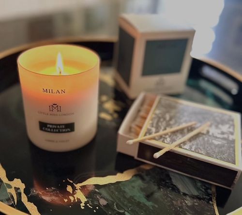 Little Miss London MILAN Amber & Violet Candle 430g