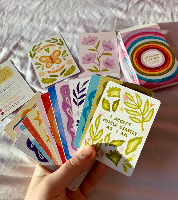 Affirmation card deck