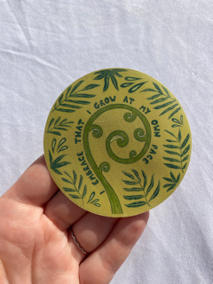 Grow at your own pace sticker