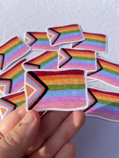 LGBTQ+ flag sticker
