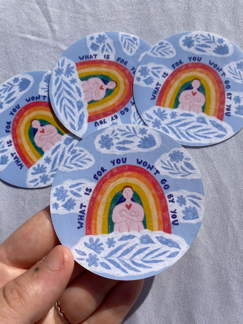 What is for you won't go by you sticker