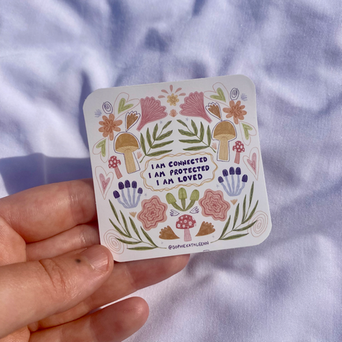 Connected and protected sticker