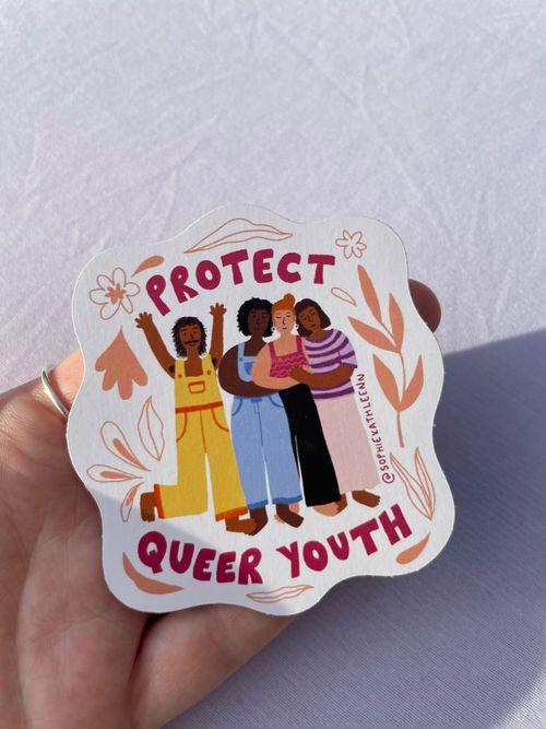 Protect queer youth sticker