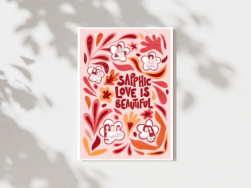Sapphic love print