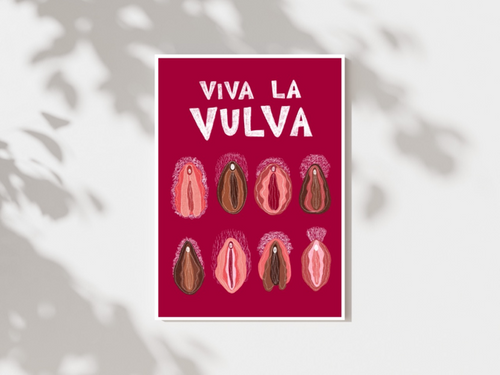 Viva la vulva print