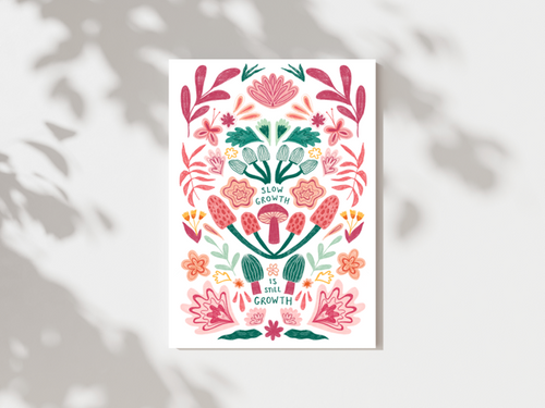 Slow growth print