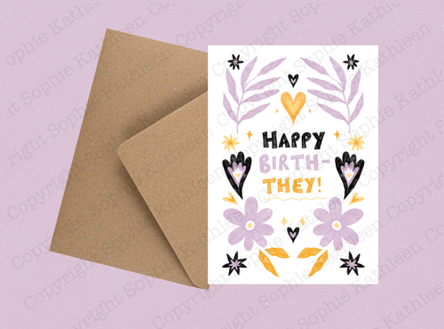 Happy birth-they card