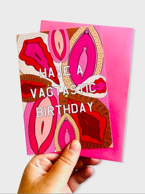 Vagtastic Birthday Greeting card