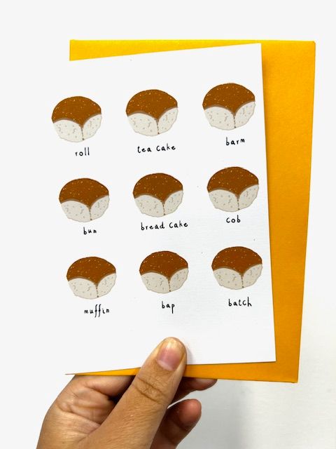 National bread debate greeting card