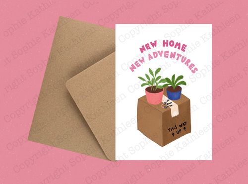 New home new adventures card