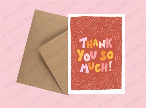 Thank you so much card