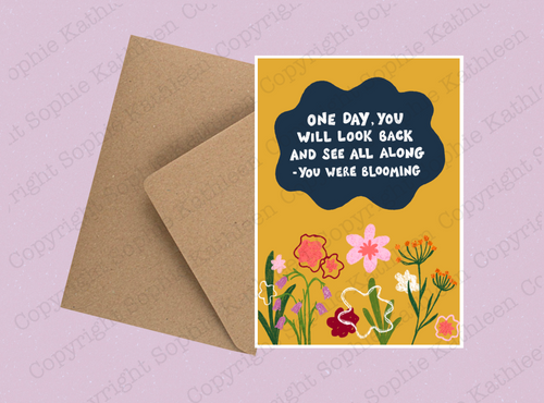 Blooming card