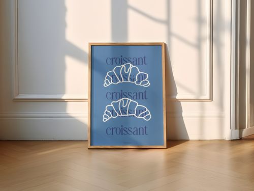 Croissant Wall Art Print