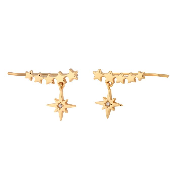 Starburst Ear Climber Earrings