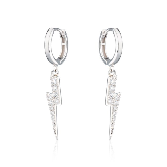Lightning Hoop Earrings