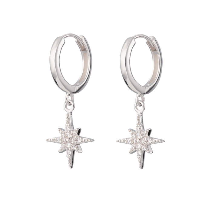 Starburst Hoop Earrings