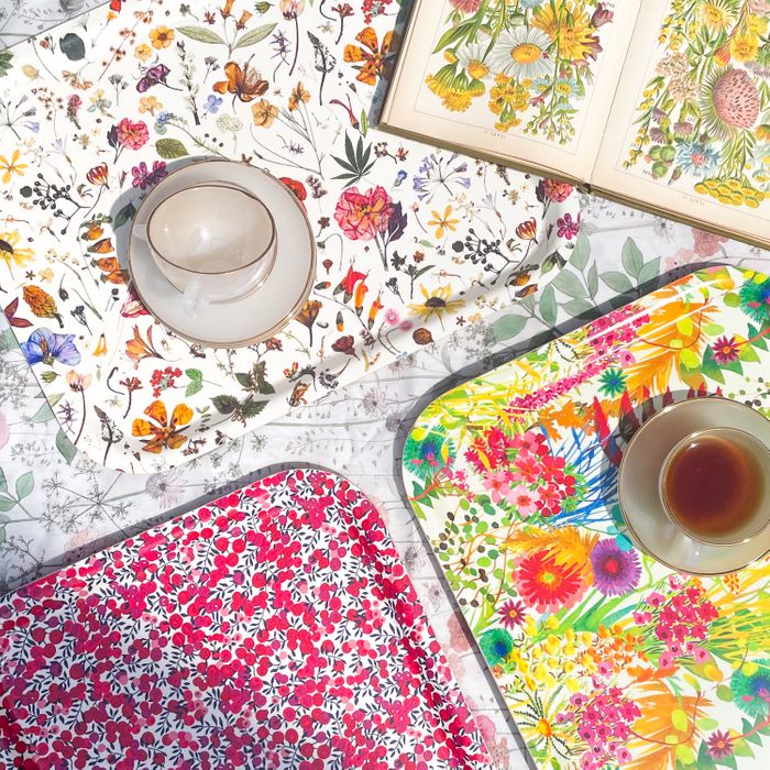 Liberty fabric trays
