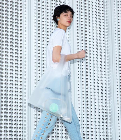 LOQI TRANSPARENT Milky Bag