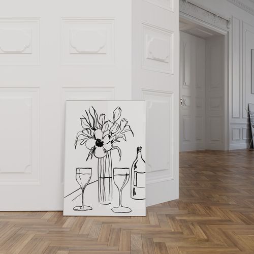 Flowers and Wine Fine Art Print