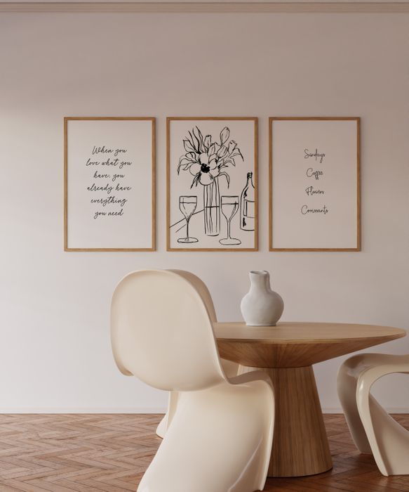 Flowers and Wine Fine Art Print