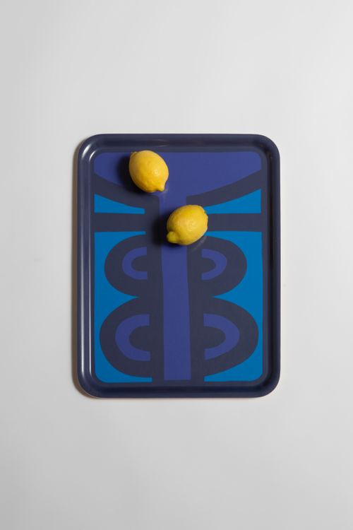 Irregular Breakfast Tray - Morgan Blues