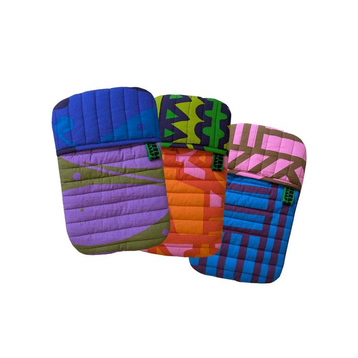 Organic cotton quilted hot water bottles