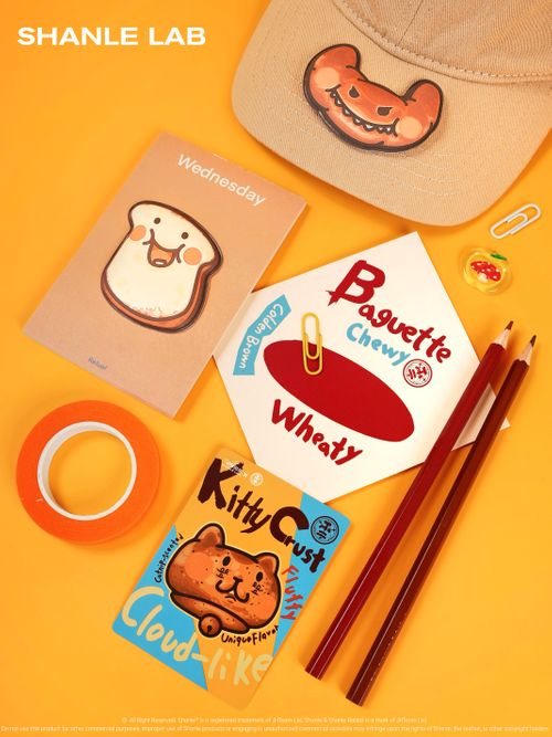 Puffy Bread Toast Sticker Series