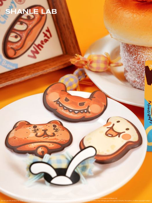 Puffy Bread Toast Sticker Series