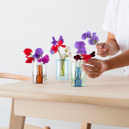 Small Reversible Glass Vase