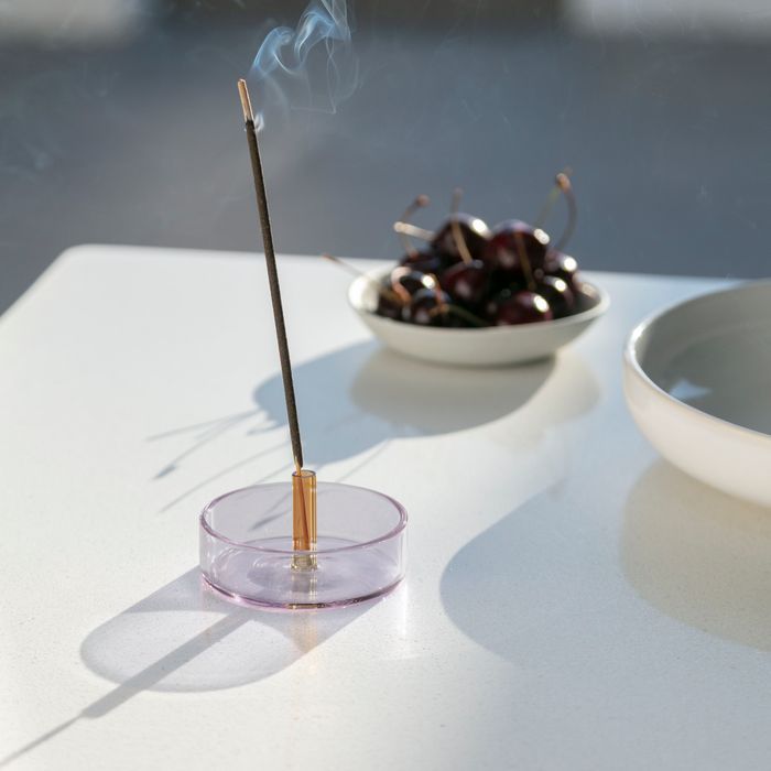 Duo Tone Glass Incense Holder