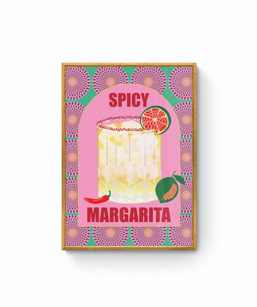 Spicy Margarita Cocktail - Wall Art Print