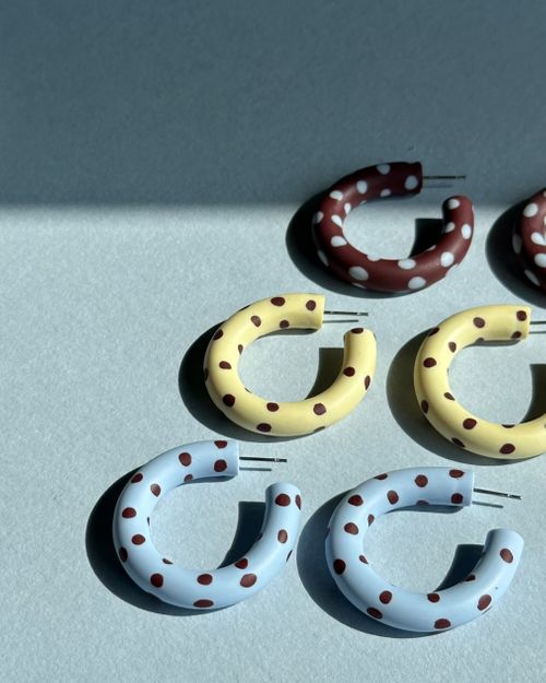 Polka Dot Hoops